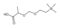 2-((2-(trimethylsilyl)ethoxy)methoxy)propionic acid结构式