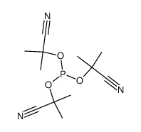 tris(α-cyanoisopropyl) phosphite Structure