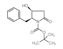 tert-butyl (2S,3S)-2-benzyl-3-hydroxy-5-oxopyrrolidine-1-carboxylate(SALTDATA: FREE) Structure