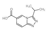 3-Isopropyl[1,2,4]triazolo[4,3-a]pyridine-6-carboxylic acid structure