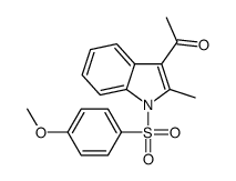 1-[1-(4-methoxyphenyl)sulfonyl-2-methylindol-3-yl]ethanone结构式