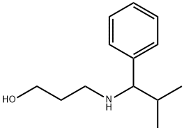 1-Propanol, 3-[(2-methyl-1-phenylpropyl)amino]-结构式