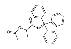 1-oxo-1-((triphenyl-5-phosphanylidene)amino)propan-2-yl acetate Structure