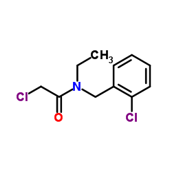 2-Chloro-N-(2-chlorobenzyl)-N-ethylacetamide结构式