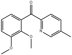 (2,3-二甲氧基苯基)(5-甲基吡啶-2-基)甲酮结构式