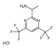 1-[4,6-bis(trifluoromethyl)pyrimidin-2-yl]ethanamine,hydrochloride结构式