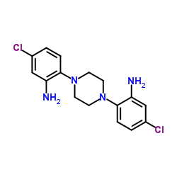 2,2'-(1,4-Piperazinediyl)bis(5-chloroaniline)结构式