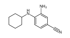 3-Amino-4-(cyclohexylamino)benzonitrile Structure