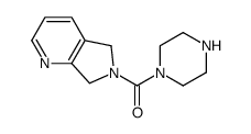 5,7-dihydropyrrolo[3,4-b]pyridin-6-yl(piperazin-1-yl)methanone结构式