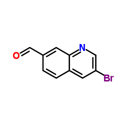 3-溴喹啉-7-甲醛结构式