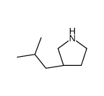 (3R)-3-(2-methylpropyl)pyrrolidine Structure