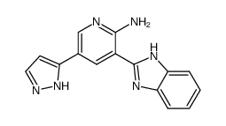 3-(1H-benzimidazol-2-yl)-5-(2H-pyrazol-3-yl)pyridin-2-ylamine Structure