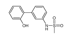 N-[3-(2-hydroxyphenyl)phenyl]methanesulfonamide结构式