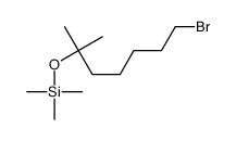 (7-bromo-2-methylheptan-2-yl)oxy-trimethylsilane Structure