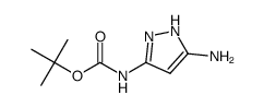 tert-butyl 5-amino-1H-pyrazol-3-ylcarbamate Structure