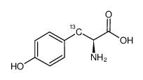 L-酪氨酸-3-13C结构式