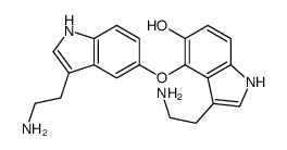 3-(2-aminoethyl)-4-[[3-(2-aminoethyl)-1H-indol-5-yl]oxy]-1H-indol-5-ol Structure