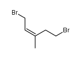 (Z)-1,5-dibromo-3-methylpent-2-ene Structure