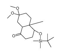 (4S,4aS,8aS)-4-[tert-butyl(dimethyl)silyl]oxy-7,7-dimethoxy-4a-methyl-3,4,5,6,8,8a-hexahydro-2H-naphthalen-1-one Structure