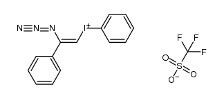 (Z)-(2-azido-2-phenylvinyl)(phenyl)iodonium trifluoromethanesulfonate结构式