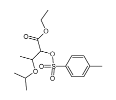 ethyl 3-(isopropoxy)-2-p-toluenesulfonyloxybutanoate Structure