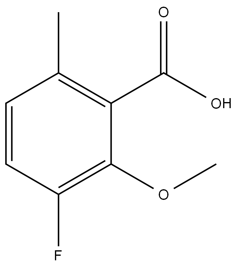 3-Fluoro-2-methoxy-6-methylbenzoic acid Structure