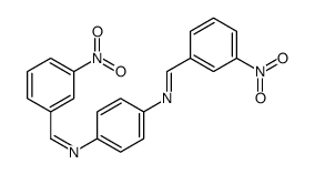 1-(3-nitrophenyl)-N-[4-[(3-nitrophenyl)methylideneamino]phenyl]methanimine结构式