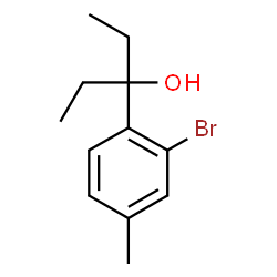 3-(2-broMo-4-Methylphenyl)pentan-3-ol Structure