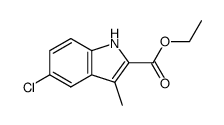 ETHYL 5-CHLORO-3-METHYL-1H-INDOLE-2-CARBOXYLATE Structure