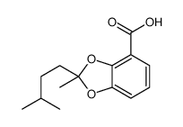 2-methyl-2-(3-methylbutyl)-1,3-benzodioxole-4-carboxylic acid Structure