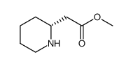 methyl 2-[(2R)-piperidin-2-yl]acetate Structure