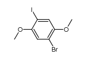 1-溴-2,5-二甲氧基-4-碘苯结构式