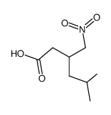 5-methyl-3-(nitromethyl)hexanoic acid Structure