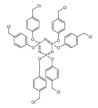 hexakis[4-(chloromethyl)phenoxy]cyclotriphosphazene Structure