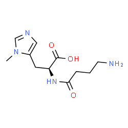 N-(4-Aminobutyryl)-L-histidine Structure