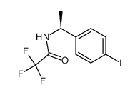 (S)-2,2,2-trifluoro-N-(1-(4-iodophenyl)ethyl)ethanamide结构式