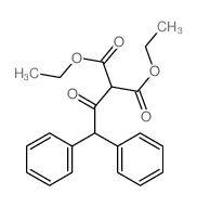 diethyl 2-(2,2-diphenylacetyl)propanedioate Structure