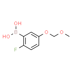 2-Fluoro-5-(methoxymethoxy)phenylboronic acid结构式