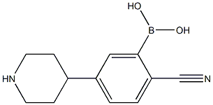 5-(Piperidin-4-yl)-2-cyanophenylboronic acid picture