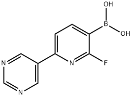 2-Fluoro-6-(pyrimidin-5-yl)pyridine-3-boronic acid picture