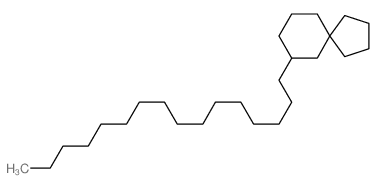 Spiro(4.5)decane, 7-hexadecyl- Structure