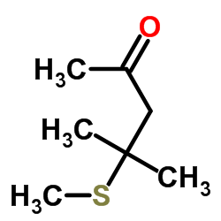 4-Methyl-4-(methylsulfanyl)-2-pentanone Structure