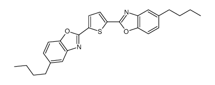 5-butyl-2-[5-(5-butyl-1,3-benzoxazol-2-yl)thiophen-2-yl]-1,3-benzoxazole结构式