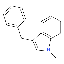 3-苄基-1-甲基-1H-吲哚结构式