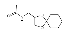 N-(1,4-dioxaspiro[4,5]dec-2-ylmethyl)acetamide Structure