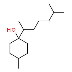 1-(1,5-Dimethylhexyl)-4-methylcyclohexan-1-ol Structure