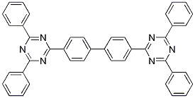 4,4'-bis(4,6-diphenyl-1,3,5-triazin-2-yl)biphenyl structure