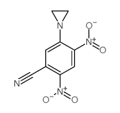 Benzonitrile,5-(1-aziridinyl)-2,4-dinitro- structure