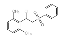 Benzene,2-[1-chloro-2-(phenylsulfonyl)ethyl]-1,3-dimethyl- structure