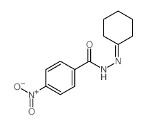 BENZOIC ACID, p-NITRO-, CYCLOHEXYLIDENEHYDRAZIDE结构式